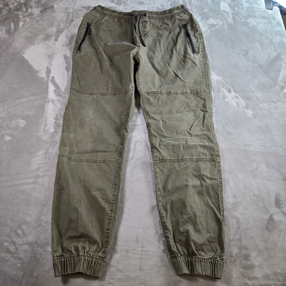 WXYZW Los‎ Angeles Mens XL Olive Green Cotton Stretch Jogger Pants Streetwear